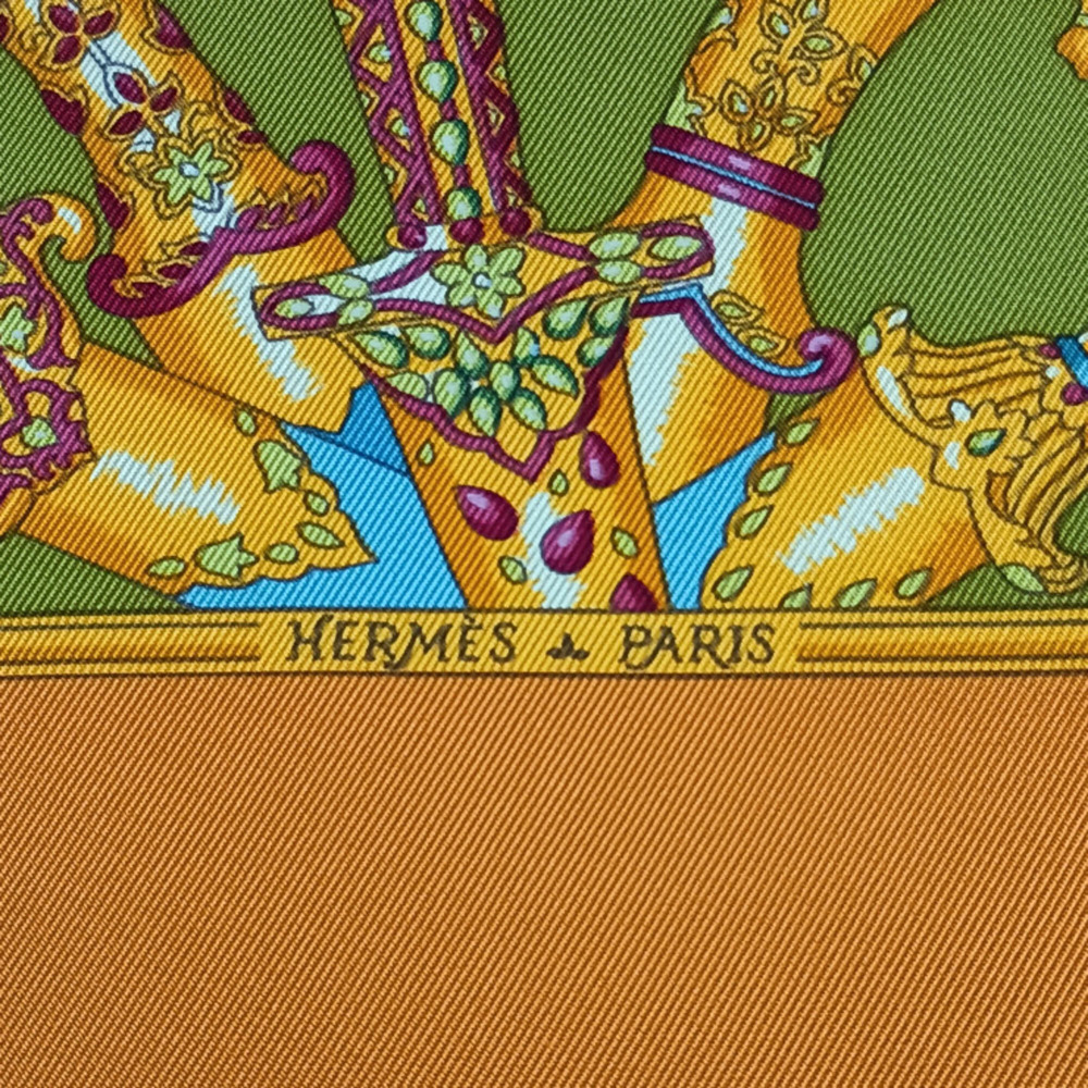 HERMES Authentic Black Silk Scarf - Picture 4 of 5